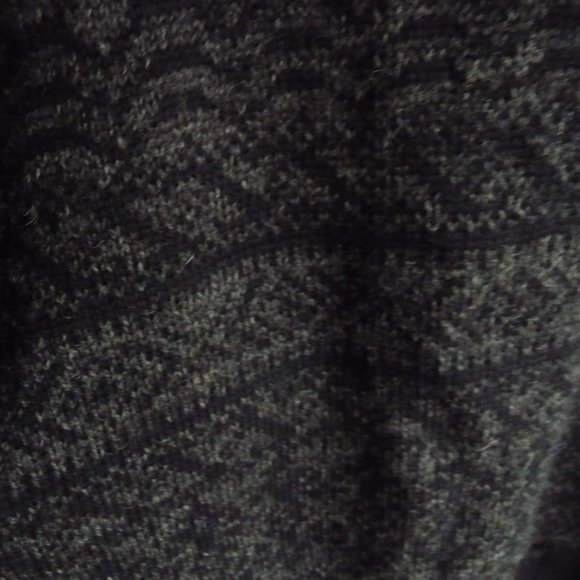 APLEKS NORWEGIAN  NEW GREY/BLACK CARDIGAN FRONT ZIP NORDIC 100% WOOL GORGEOUS M - Picture 7 of 7